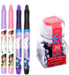 Ecada Set 4 stilouri Ecada cu penita ascunsa + 30 rezerve cerneala, Motiv magic ocean (STL2)