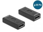 Delock DisplayPort 1.2/1.2a Toldó Fekete 6cm 66643 (66643)
