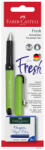 Faber-Castell Stilou scolar vario + 6 rezerve Faber-Castell FC149898, Verde (FC149898/VERDE)