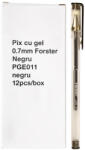 Forster Set 12 pixuri cu gel Forster 0.7 mm, Negru (SD-6166/NEGRU-12)