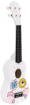 ECOTOYS MF019G Fa gyerek gitár 4 nejlon húrral és pengetővel, fehér
