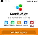 MobiSystems MobiOffice Multi-User, 1 Year License, 6 Users, ESD (електронен лиценз)