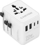CANYON Adaptor de călătorie OnTour 70 EU/UK/US/AUS 70W Alb (CNS-TA70W1006W)