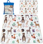 NiceKids Gyerek játszószőnyeg NICEkids, 150x180cm (Erdei állatok)