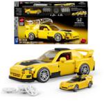 Mattel Brick Shop Mattel Brick Shop, Hot Wheels Speed Series, Honda S2000, set de blocuri, 257 piese