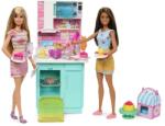 Mattel Barbie, Celebration Fun, Produse de patiserie, set cu 2 papusi si accesorii Papusa Barbie