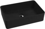 Lavita Vesi Black pultra ültethető mosdó 50x34 cm, matt fekete 5900378358282 (5900378358282)