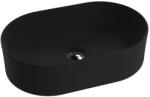 Lavita Ilus Black pultra ültethető mosdó 50x32 cm, matt fekete 5900378358244 (5900378358244)