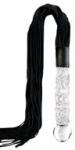 Pipedream Icicles No. 38 - bici și dildo de sticlă (transparent-negru) Dildo