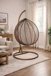  Barna rattan hatású függőfotel (FAT0011)