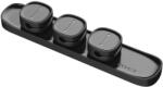 Baseus Organizator cabluri Baseus ACWDJ-01 negru, Peas adeziv 3M, 3 orificii magnetice (ACWDJ-01)