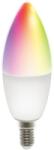 DELTACO SMART HOME SH-LE14RGB izzó LED, E14, gyertya, WIFI, 5W, színes+fehér, szabályozható (SH-LE14RGB) - digital24