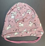  Minimanó Pamut kötős sapka (42) - Cica Mintás Rózsaszín