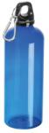  Kulacs műanyag 600ml sport ivópalack, alumínium karabinerrel, kék 6, 9 x 21, 5cm