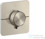 Hansgrohe AXOR SHOWERSELECT ID Softsquare 1 funkciós falsík alatti termosztát, szálcsiszolt nikkel 36758820 (36758820)