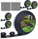 RG Rugalmas gyepszegély 6 cm magas, 20 m + 30 db rögzítő (RC-K-1017)