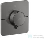 Hansgrohe AXOR SHOWERSELECT ID Softsquare 1 funkciós falsík alatti termosztát, polírozott fekete króm 36758330 (36758330)