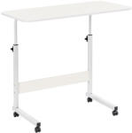 Leziter Állítható magasságú laptopasztal 80x40 cm fehér (LYHL-030-WH) - everyo