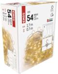 KORLEAND Kültéri LED-es jégcsap fényfüggöny (54 LED, 1.7x0.7 m) 8 program, meleg fehér