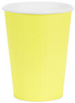  Sárga papír pohár 250 ml, 6 darabos csomag (KPP90-084-EU1)