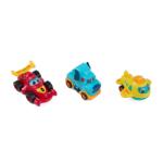 MomKi Set 3 Vehicule prin Inerție MOMKI - Camion Albastru, Mașină Roșie, Avion Galben (MOMKI899-17EABS)