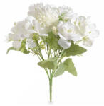 Decorer Buchet Hortensii si Trandafiri artificiali albi verzi 30 cm (A56.43.75BDECO)