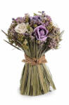 Decorer Buchet flori artificiale albe mov 15x20.5 cm (A09.04.52ADECO)