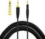 PadForce Cablu audio PadForce pentru casti Audio Technica ATH-M50x, ATH-M40x, ATH-M70x, Jack 3.5mm la Jack 2.5mm, Spiralat, Lungime 1.20m - 3.50m