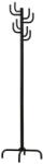 HM Cuier pom metalic HM W11, robust, cu 8 agatatori, pentru hol, salon, sala asteptare, negru (00002501) - izocor Agatator cuier