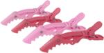Sibel Gator 6 buc cleme de păr 11cm, roz (9334)