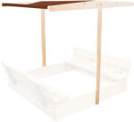 AGA Acoperiș pentru nisipar pentru copii 120x120 cm Maro (STŘÍŠKA)