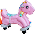 AGA Cal de leagăn din plastic 2în1 DS3802 Roz (DS3802-PINK) Balansoar calut