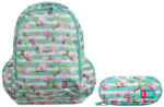 ST.RIGHT St. Set școlar RIGHT rucsac cu două compartimente + penar Flower Magnolia (BP-47+SASZETKA-KWIAT-MAGNOLI)