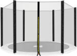 AGA Plasă de protecție 150 cm pentru 6 stâlpi Plasă neagră / Negru (150-6)
