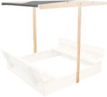 AGA Acoperiș pentru nisipar pentru copii 120x120 cm Gri închis (STŘÍŠKA)