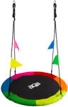 AGA Leagăn suspendat rotund 90 cm Șase culori cu steaguri (MR1190Flag-6C) Leagan