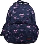 ST.RIGHT Rucsac școlar cu patru compartimente Emoji (BP-07-EMOJI-PINK)