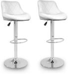 Aga 2x Scaun de bar Alb (MR2000White-2)