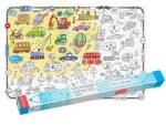Monumi XXL planșe de colorat pentru podea - Vehicule 4+ (1725-uniw) Carte de colorat
