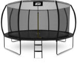 AGA SPORT EXCLUSIVE Trambulină 430 cm Neagră + plasă de protecție + scară (MRPU1014BLACK)