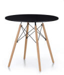 Aga Masa de sufragerie Aga 80 cm Negru (MR2049-Black)