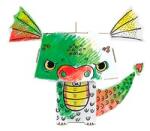 Monumi 3D Carte de colorat Dragon 3+ (1707-uniw) Carte de colorat