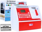  Bancomat cu card Pușculiță pentru copii 3+ roșu Funcții interactive + mod de economisire (ZGR.LK-G973.CR)