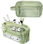  K405 Penar școlar Organizator 3 Compartimente Cu Fereastră (k405) Penar