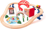 Aga4Kids Set trenuleț din lemn 30 piese DS5646 (DS5646) Trenulet