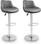 Aga 2x Scaun de bar Gri (MR2000GREY-2)