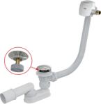 AlcaPlast/Alcadrain Alcadrain /Alcaplast CLICK/CLACK kádszifon, feltöltős túlfolyóval vastag falú kádakhoz, króm A509CKM (A509CKM)