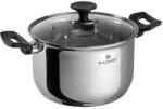 BLAUMANN Gourmet Line rozsdamentes acél magas lábas fedővel, bakelit fogóval, 20 cm (BL-3855)