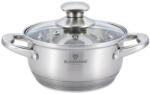 BLAUMANN Satin Gourmet Line rozsdamentes acél lábas fedővel, 26 cm, 9, 5 literes, szatén (BL-3316)