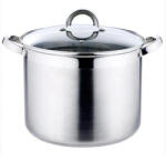 Berlinger Haus Blaumann Gourmet line BL-1009 rozsdamentes indukcios fazék üvegfedővel 22 cm-es (BL-1009)